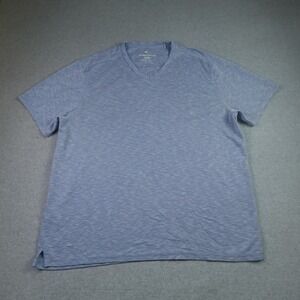 Tommy Bahama Shirt Mens XL Blue Heathered Casual V-Neck Short Sleeve Tee